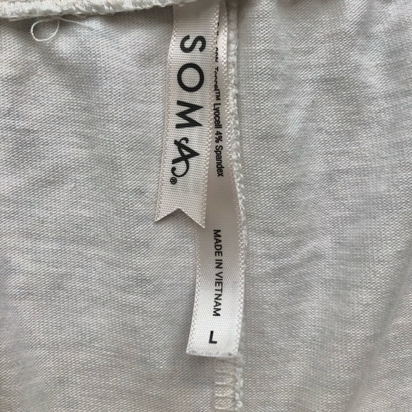 Soma Most Loved Cotton Shorts Pull on Drawstring Elastic Waist Oatmeal Large - Picture 4 of 5